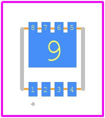 DMP3013SFV-7 - Diodes Incorporated PCB footprint - Other - Other - PowerDI3333-8  (Type  UX)