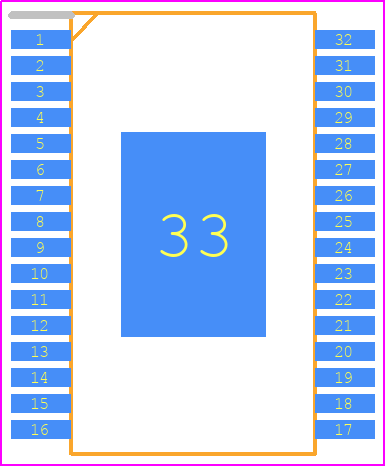 TDA8932BTW/N2,118 - NXP PCB footprint - Small Outline Packages - Small Outline Packages - 32 SOICW-EP1