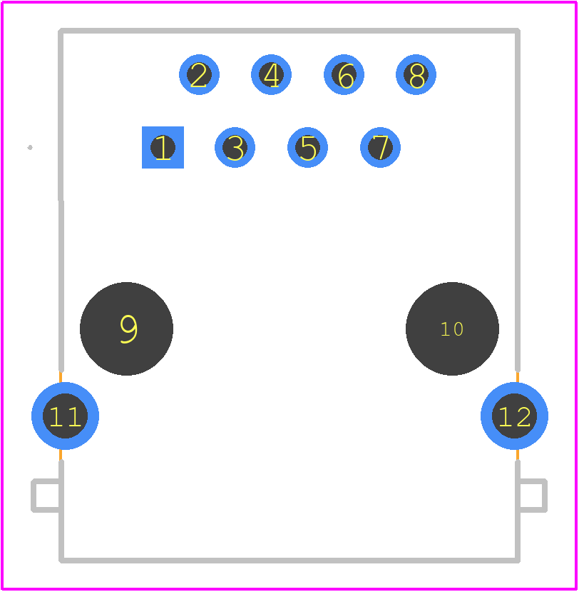 5406429-1 - TE Connectivity PCB footprint - Other - Other - 5406429-1-1