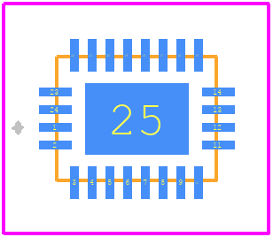 FXLH42245MPX - onsemi PCB footprint - Other - Other - MO-220,3.5x4.5mm