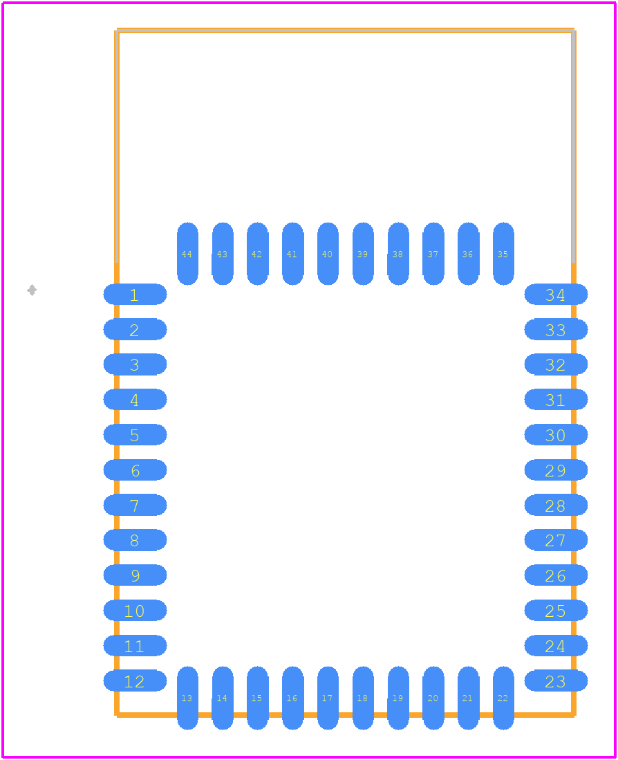 AMW037-1.0.2R - Silicon Labs PCB footprint - Other - Other - AMW037