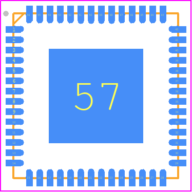 88E1512PB2-NNP2C000 - Marvell PCB footprint - Quad Flat No-Lead - Quad Flat No-Lead - 56-PIN QFN