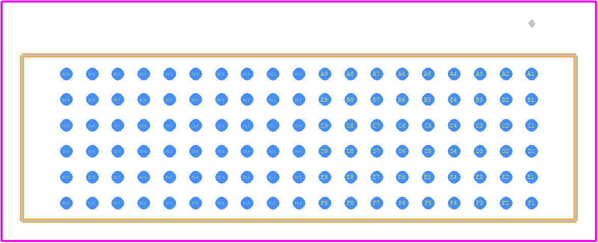 ASP-189983-01 - SAMTEC PCB footprint - Other - Other - ASP-189983-01-1