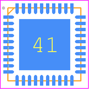 C8051F569-AMR - Silicon Labs PCB footprint - Quad Flat No-Lead - Quad Flat No-Lead - QFN-40