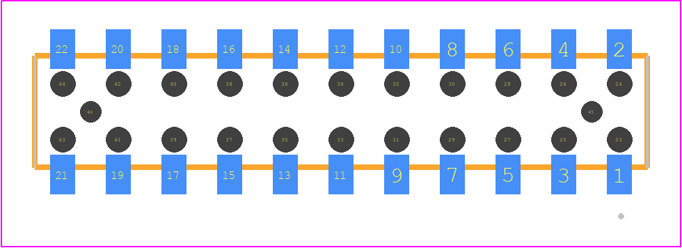 CLT-111-02-L-D-BE-A-K-TR - SAMTEC PCB footprint - Other - Other - CLT-111-02-XX-D-BE-A-Y-TR