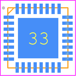 CS42L51-DNZR - Cirrus Logic PCB footprint - Quad Flat No-Lead - Quad Flat No-Lead - CS42L51-DNZR