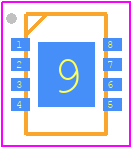AT25320B-MAHL-T - Microchip PCB footprint - Small Outline No-lead - Small Outline No-lead - 8-pad UDFN