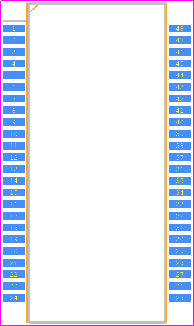 HX5014NL - Yageo Group PCB footprint - Small Outline Packages - Small Outline Packages - 48lead