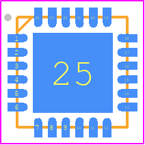 STKNXTR - STMicroelectronics PCB footprint - Quad Flat No-Lead - Quad Flat No-Lead - VFQFPN-24 (4x4mm)_1