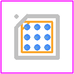 MAX4721EBL+ - Analog Devices PCB footprint - BGA - BGA - B9+2