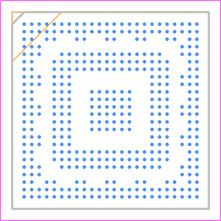 MCIMX27LVOP4A - NXP PCB footprint - BGA - BGA - SOT1514-1