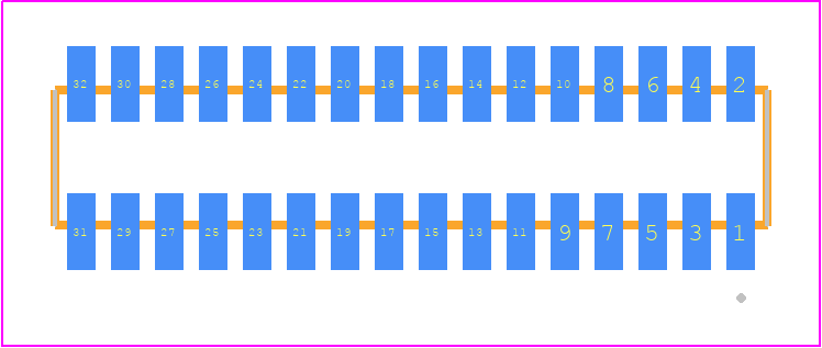 MLE-116-01-G-DV - SAMTEC PCB footprint - Other - Other - MLE-116-01-G-DV