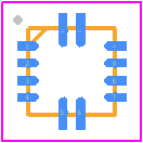 MP5087AGG-P - Monolithic Power Systems (MPS) PCB footprint - Quad Flat No-Lead - Quad Flat No-Lead - QFN-12 (2mmx2mm) (MPS)+