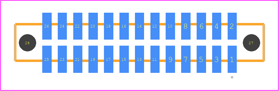 SFM-113-02-H-D-A-P-TR - SAMTEC PCB footprint - Other - Other - SFM-113-YY-ZZZ-D-A-P-TR