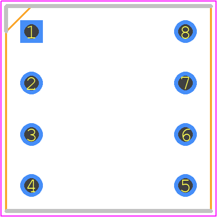 XR2A-0811-N - Omron Electronics PCB footprint - Dual-In-Line Sockets - Dual-In-Line Sockets - XR2A-0811-N