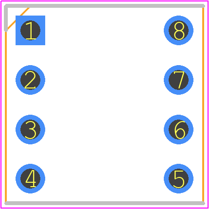 XR2A-0815 - OMRON Electronics PCB footprint - Dual-In-Line Sockets - Dual-In-Line Sockets - XR2A-0815