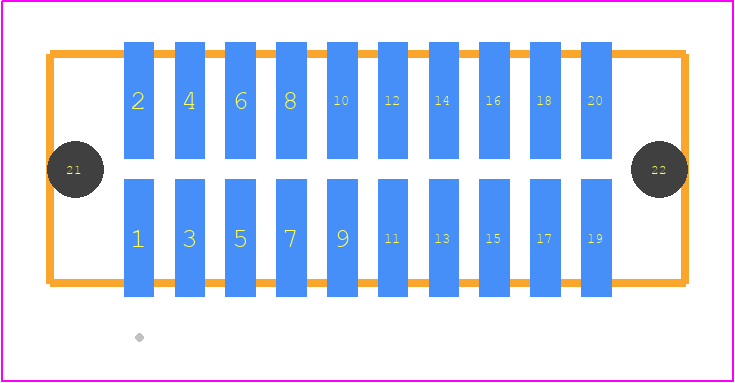 TFM-110-02-H-D-A-P-TR - SAMTEC PCB footprint - Other - Other - TFM-110-ZZ-XXX-D-A-P-TR