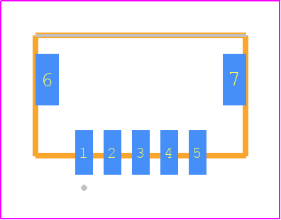 T1M-05-F-SV-L-P - SAMTEC PCB footprint - Other - Other - T1M-05-X-SV-L-Y
