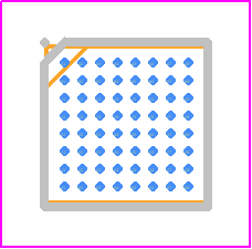 ATSAMD51J20A-UUT - Microchip PCB footprint - BGA - BGA - 64 Ball WLCSP (VS)