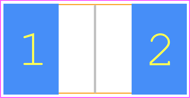 CSS2H-5930K-2L00F - Bourns PCB footprint - Resistor Chip - Resistor Chip - CSS2H-5930K-2L00F