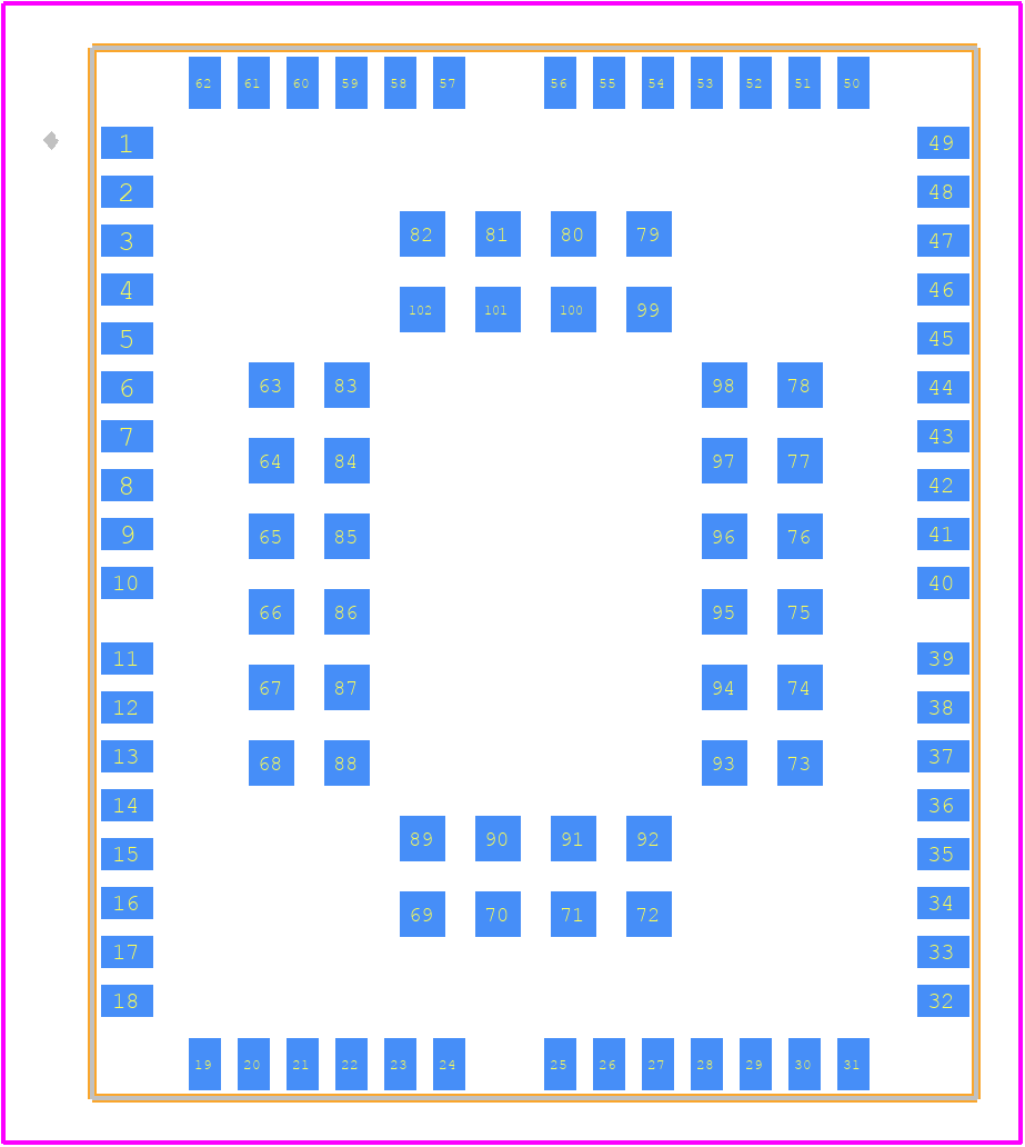 BG95-M3 - Quectel PCB footprint - Other - Other - BG95-M3-1
