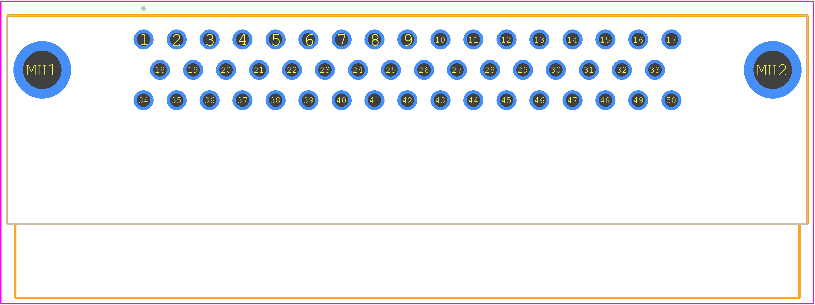 09665627813 - HARTING PCB footprint - Other - Other - 09665627813-2