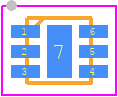 BGU7258 - NXP PCB footprint - Small Outline No-lead - Small Outline No-lead - BGU7258X