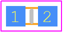 B57321V2473J060 - TDK PCB footprint - Thermistors Chip - Thermistors Chip - 0603 (1608 Metric)-3