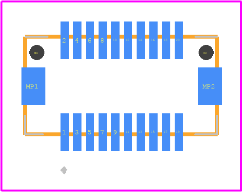 DF15(3.2)-20DP-0.65V(56) - Hirose PCB footprint - Other - Other - DF15(3.2)-20DP-0.65V(56)-1