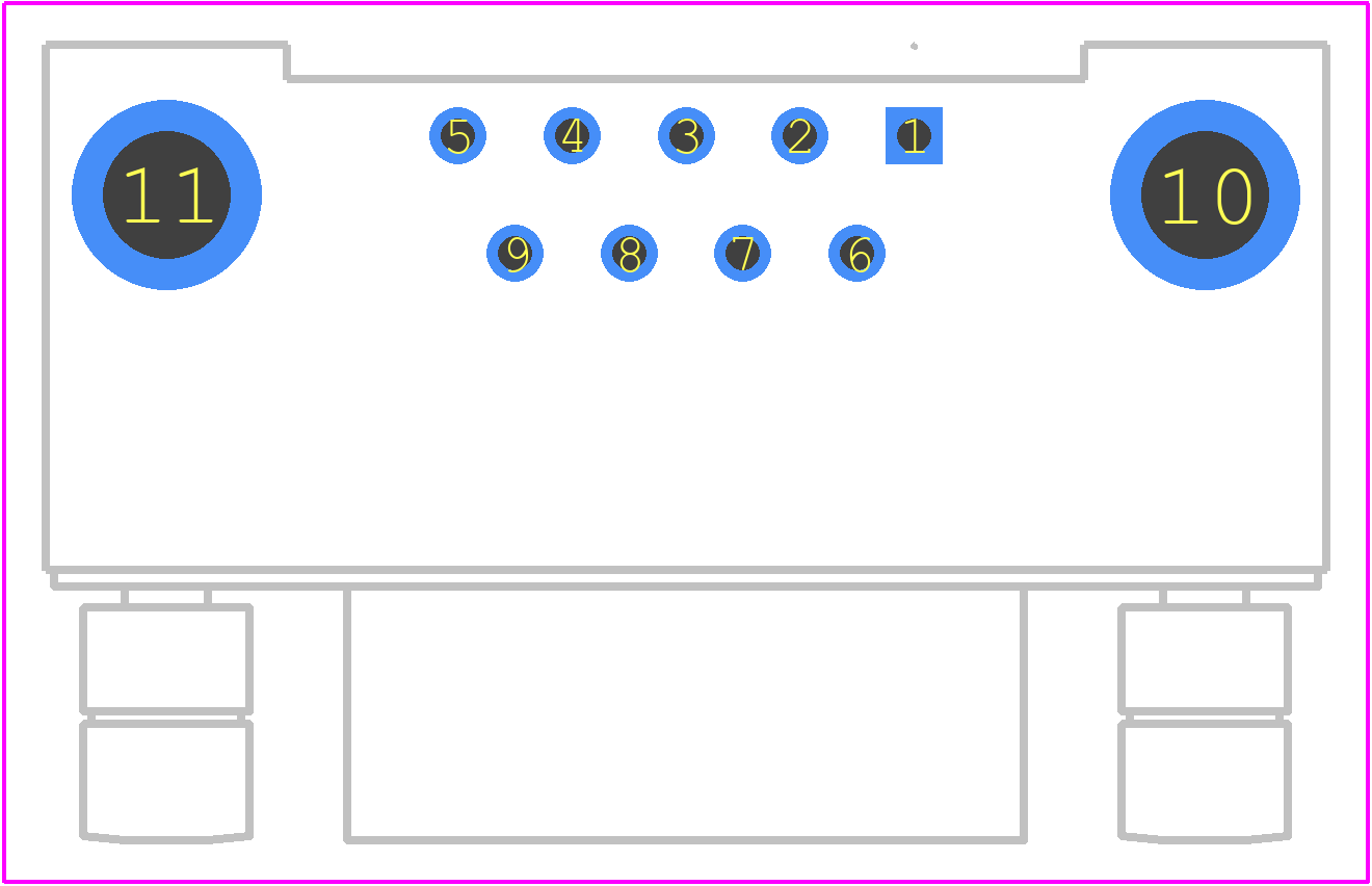 DELC-J9SAF-20L9E - JAE PCB footprint - Other - Other - DELC-J9SAF-20L9E-3