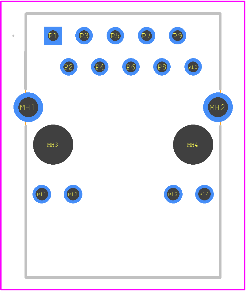 203213 - TE Connectivity PCB footprint - Other - Other - 203213-3