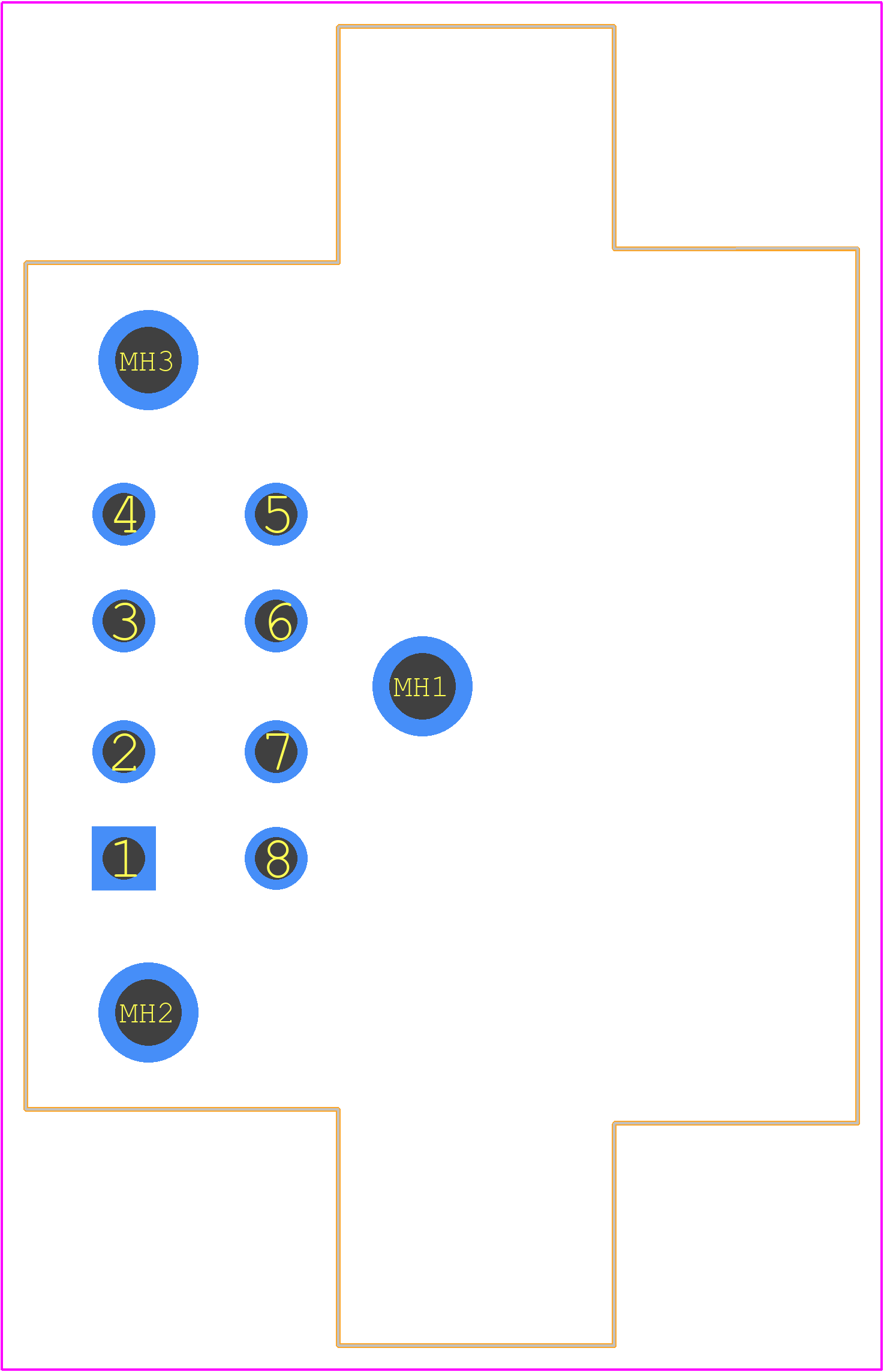 DT13-08PB - TE Connectivity PCB footprint - Other - Other - DT13-08PB-2