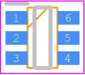 IRF5801 - Infineon PCB footprint - Small Outline Packages - Small Outline Packages - TSOP-6