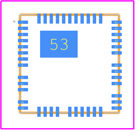 MIC45205-1YMP-TR - Microchip PCB footprint - Other - Other - 52-PIN 8mmX8mm QFN(MP)