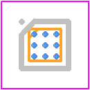 EMIF02-USB04F3 - STMicroelectronics PCB footprint - BGA - BGA - Flip Chip 1.14mm x 1.14mm