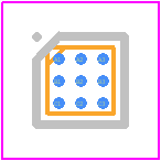 MAX3373EEBL+T - Analog Devices PCB footprint - BGA - BGA - B9+2_2023