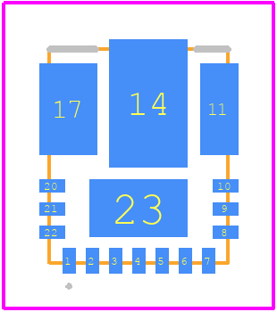 IR3888MTRPBFAUMA1 - Infineon PCB footprint - Other - Other - QFN 6 mm x 5 mm 