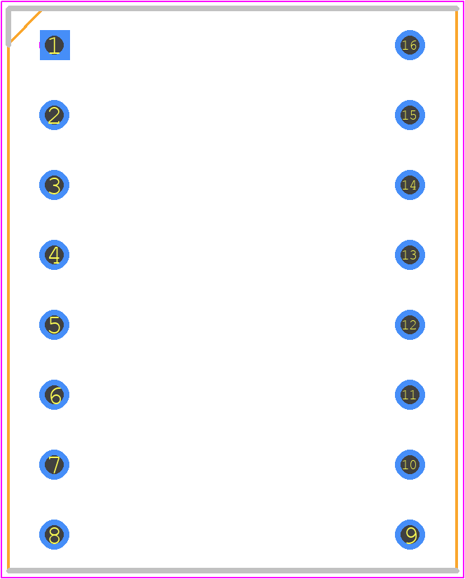 KW2-402CS - Luckylight PCB footprint - Dual-In-Line Sockets - Dual-In-Line Sockets - KW2-402CS
