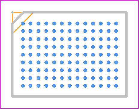 ATMXT1066T2-NHU* - Microchip PCB footprint - BGA - BGA - UFBGA 117 Balls