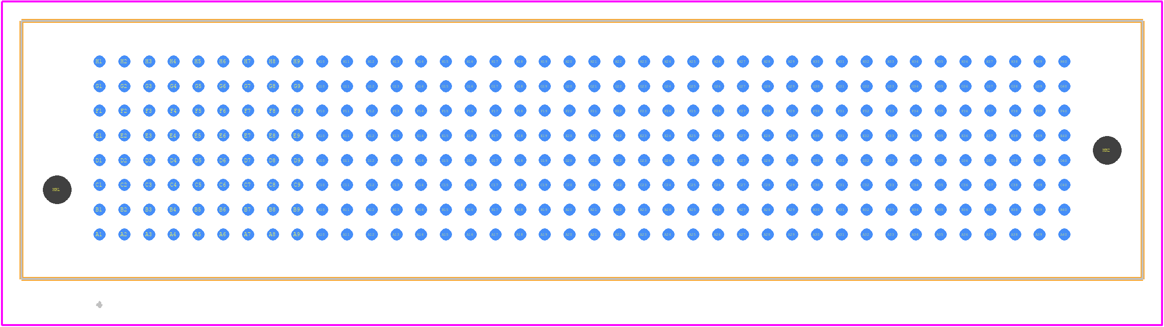 LPAM-40-010-S-08-2-K-TR - SAMTEC PCB footprint - Other - Other - LPAM-40-010-S-08-2-K-TR-1