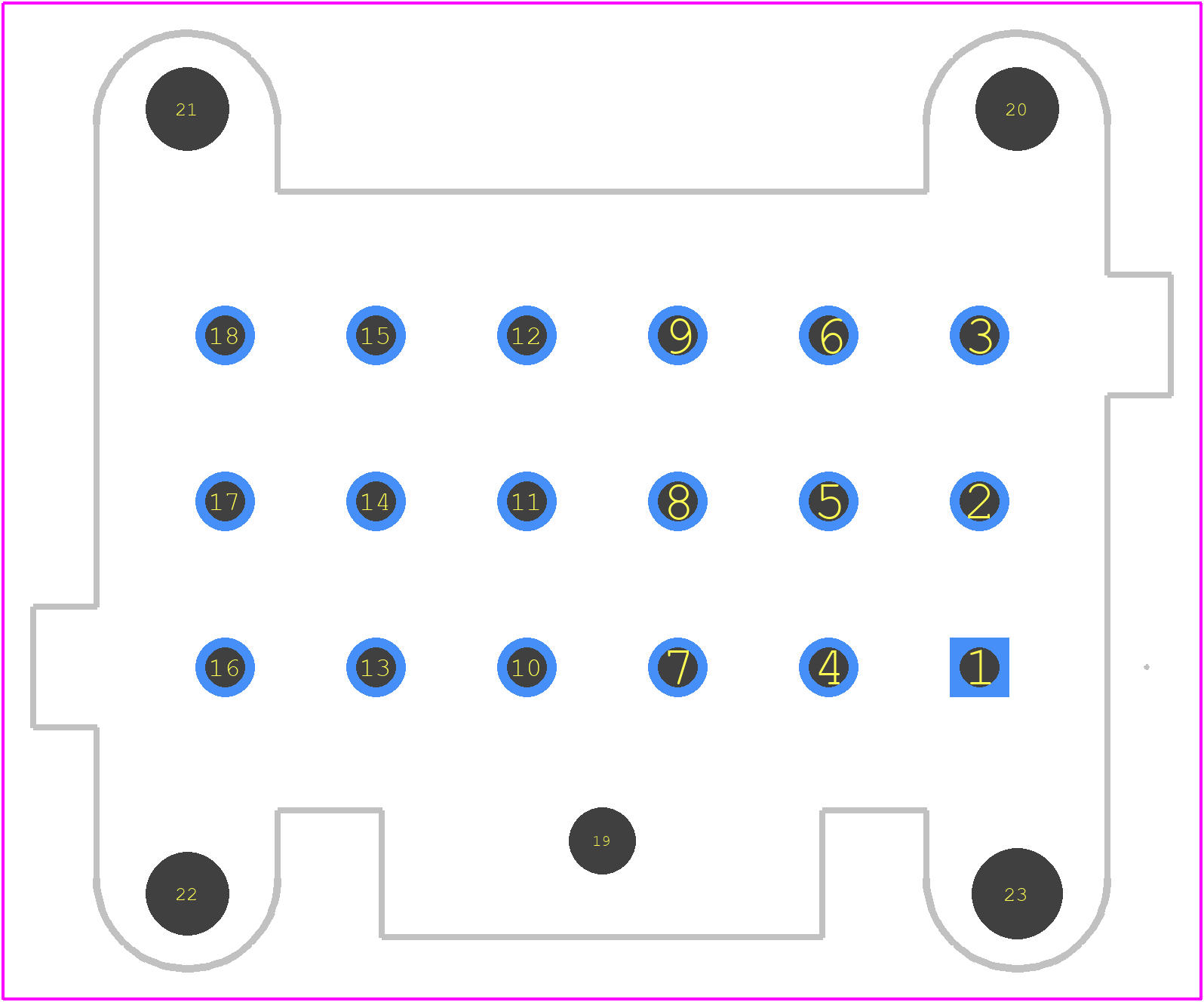 967116-1 - TE Connectivity PCB footprint - Other - Other - 967116-1-1