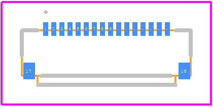 FH33M-16S-0.4SH(10) - Hirose PCB footprint - Other - Other - FH33M-16S-0.4SH(10)-1