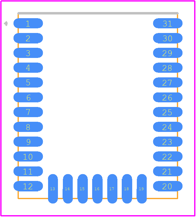 MGM210PA22JIA2 - Silicon Labs PCB footprint - Other - Other - MGM210PA22JIA2-1