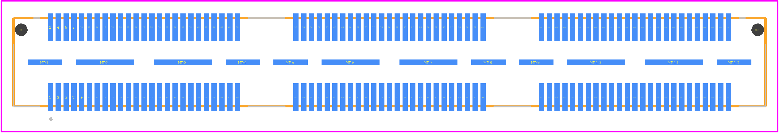 QSS-075-01-F-D-A - SAMTEC PCB footprint - Other - Other - QSS-075-01-F-D-A-1