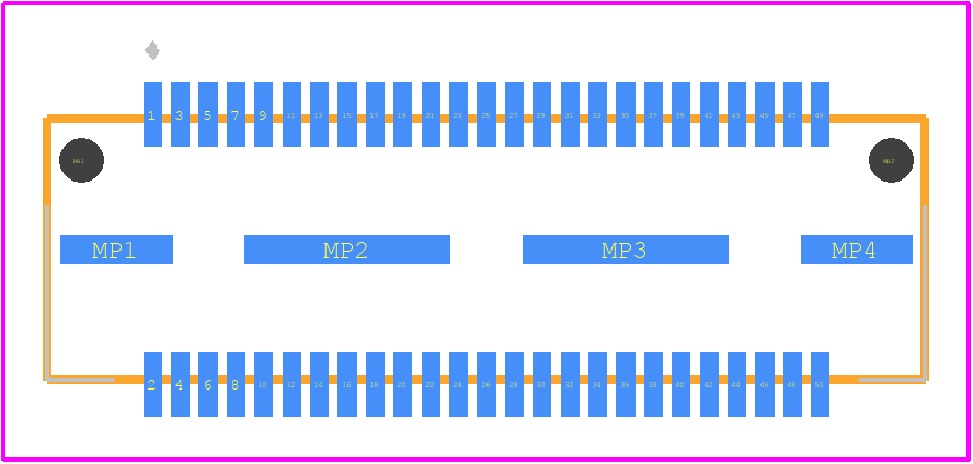 QTS-025-03-F-D-A - SAMTEC PCB footprint - Other - Other - QTS-025-03-F-D-A-2