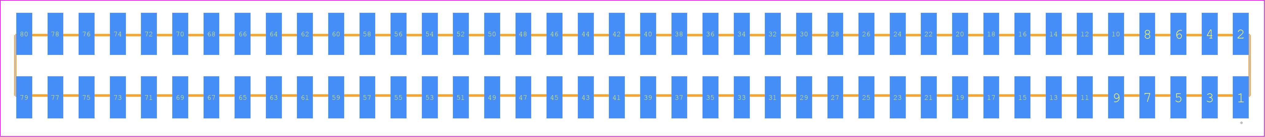 SSW-140-22-S-D-VS - SAMTEC PCB footprint - Other - Other - SSW-140-22-XXX-D-VS