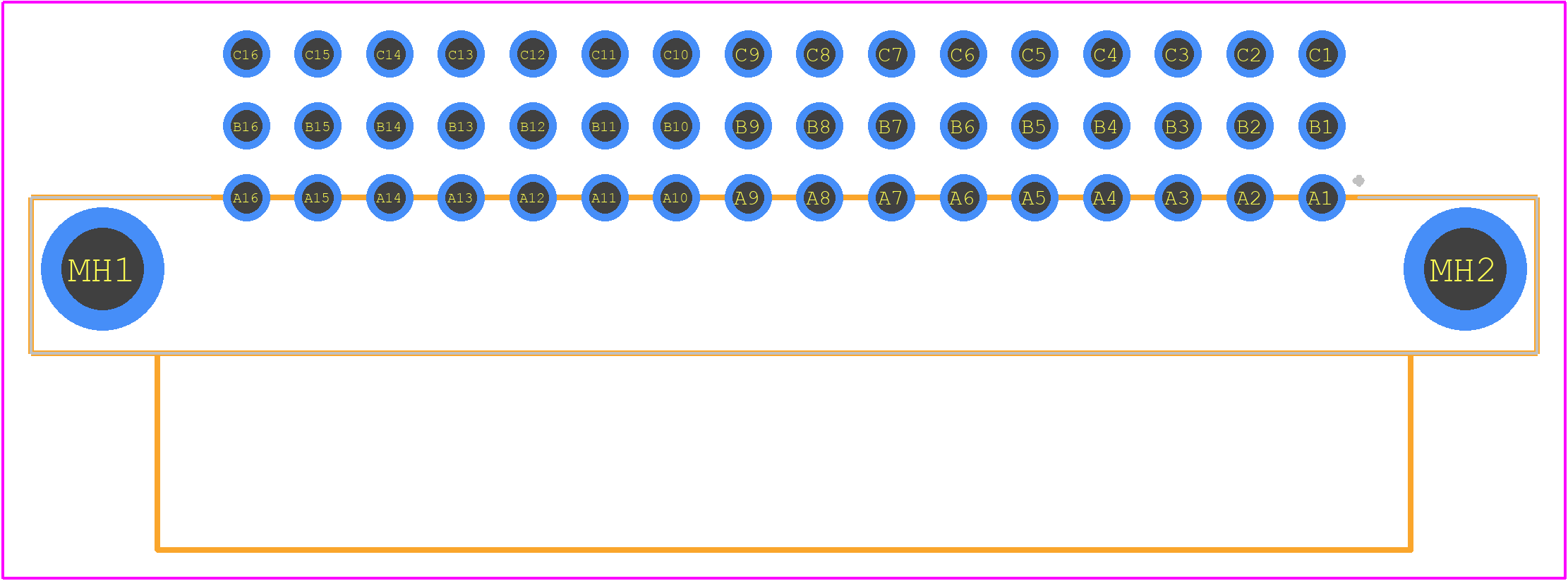 354220 - TE Connectivity PCB footprint - Other - Other - 354220-1