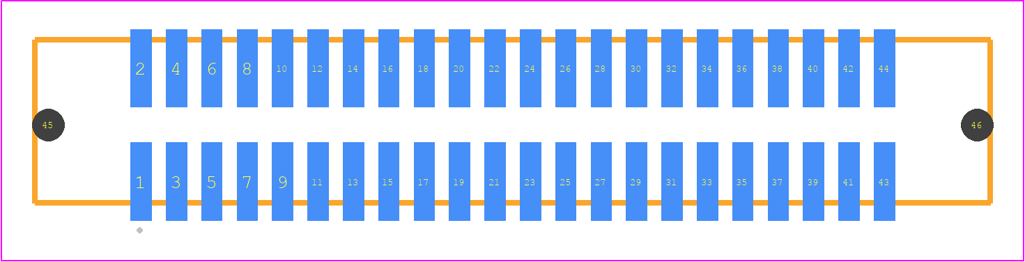 SHF-122-01-F-D-SM-LC - SAMTEC PCB footprint - Other - Other - SHF-122-01-X-D-SM-LC