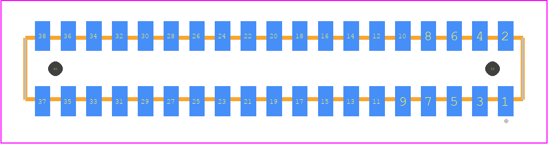 CLP-119-02-F-D-A - SAMTEC PCB footprint - Other - Other - CLP-119-02-XXX-D-A