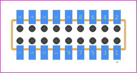 CLP-109-02-L-D-BE-TR - SAMTEC PCB footprint - Other - Other - CLP-109-02-XXX-D-BE-TR